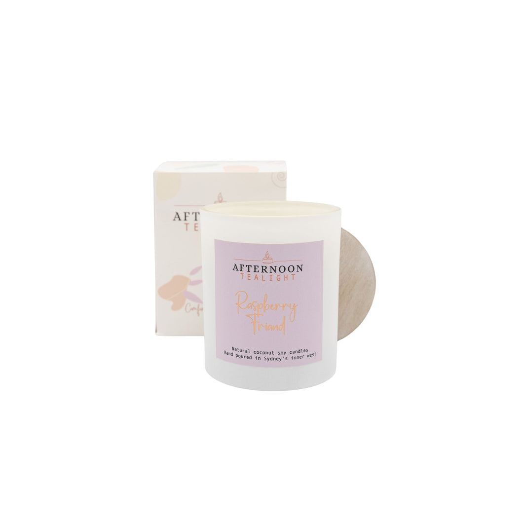 Raspberry friand - classic teatime range - Afternoon tealight candles